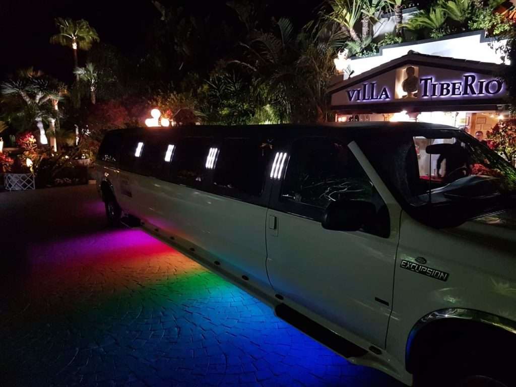 Marbella Limo Party with Strippers